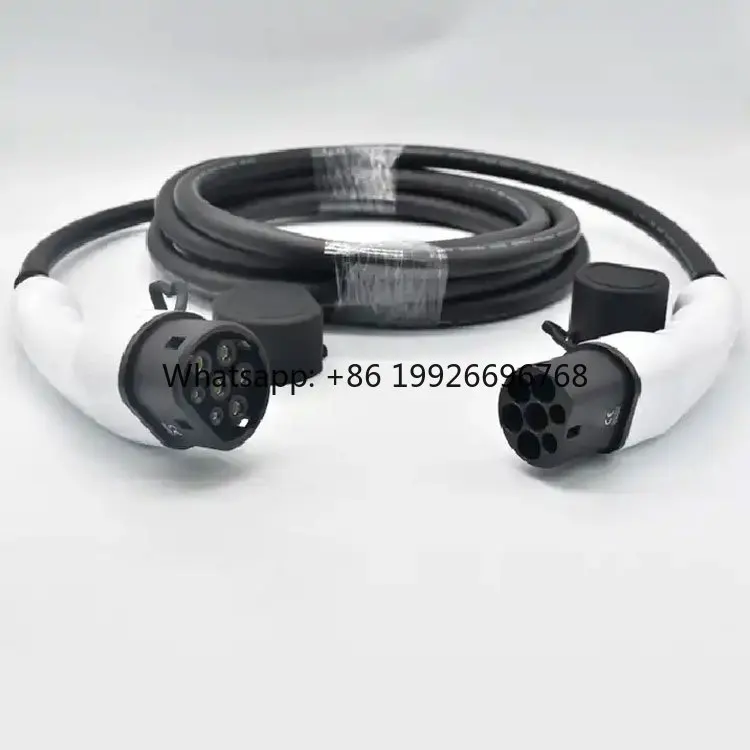 5M PVC 16A EV Charger Type 1 to Type 2 Mode 3 Charging Cable Battery Connector Automotive Connector
