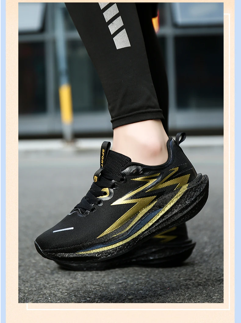 Neue Sportschuhe für Männer Leichte Laufschuhe mit Carbonplatte Atmungsaktive Mesh-Sneaker für Marathonrennen und Leichtathletik-Training – Detail 11