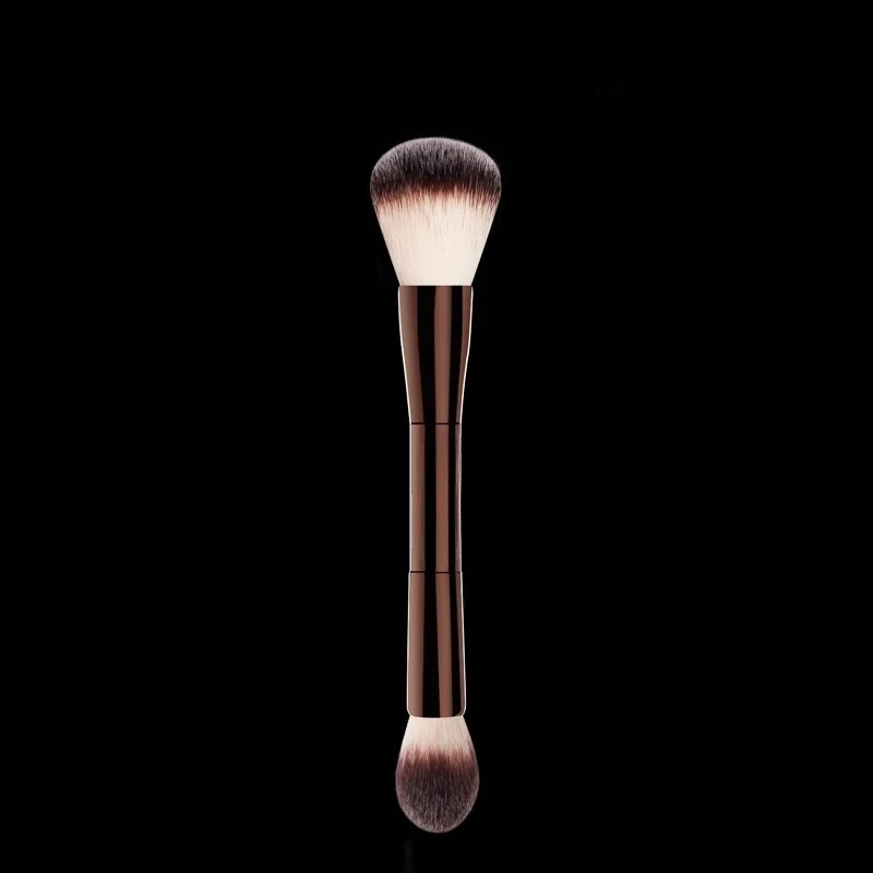 Pincel de maquiagem ampulheta-no.17, escova de edição de iluminação, fibra macia, cabelo, cabeça dupla, destaque, design de moda, pincel de rosto único