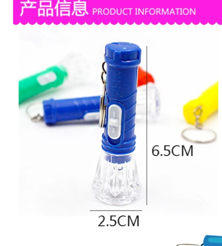 10 Pieces Mini Led Flashlight Keychain Portable LED Flashlight for Camping