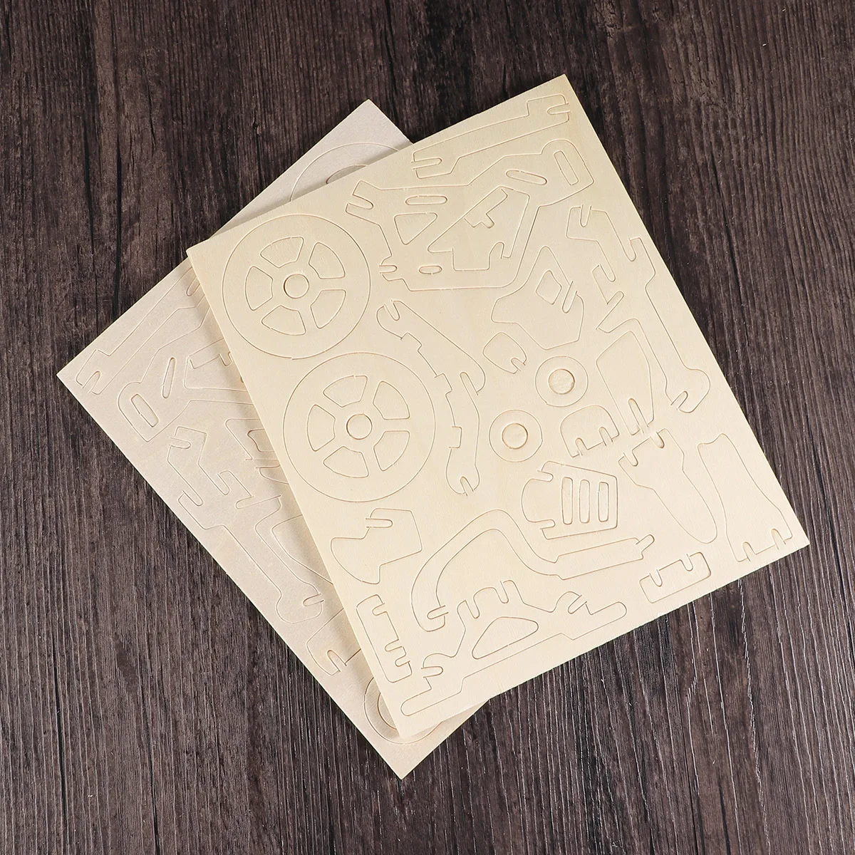 لغز مركبة ثلاثي الأبعاد على الطرق الوعرة، ألغاز تعليمية خشبية يمكنك صنعها بنفسك دعابة الدماغ للأطفال والكبار، مجموعة أدوات بناء الخشب #5