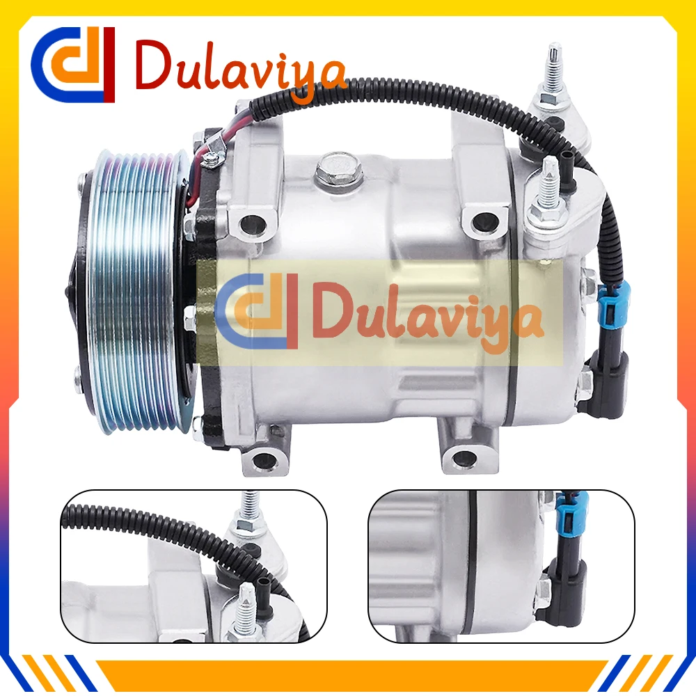 Compresor de aire acondicionado 3582435C1 SD7H15 con embrague 4418 3582435C1 para compresor de aire International Navistar 4418 168582 2004418