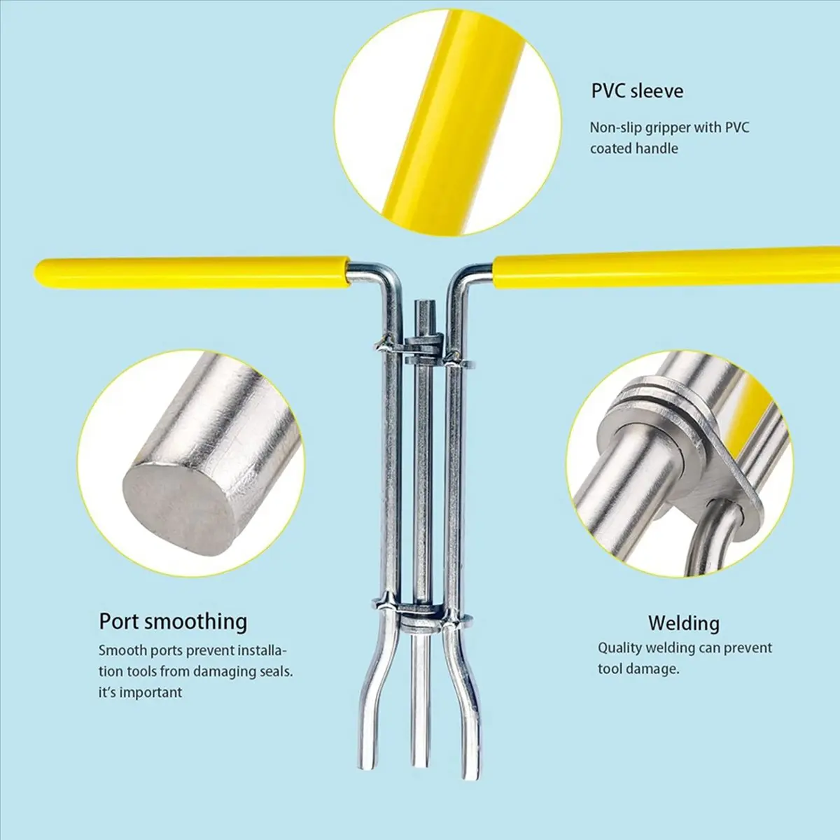 

2X Hydraulic Cylinder Rod Seal Installation Tool Kit,Hydraulic Cylinder Rebuild Repair Gland Seal To