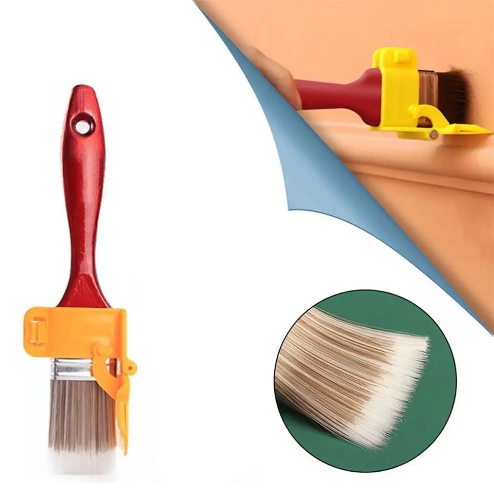 

New Red Paint Edger Tool Plastic Handle Trimming Edge Edging Paint Brush Vaulted Ceilings Wall Edge Brush for Wall Ceiling