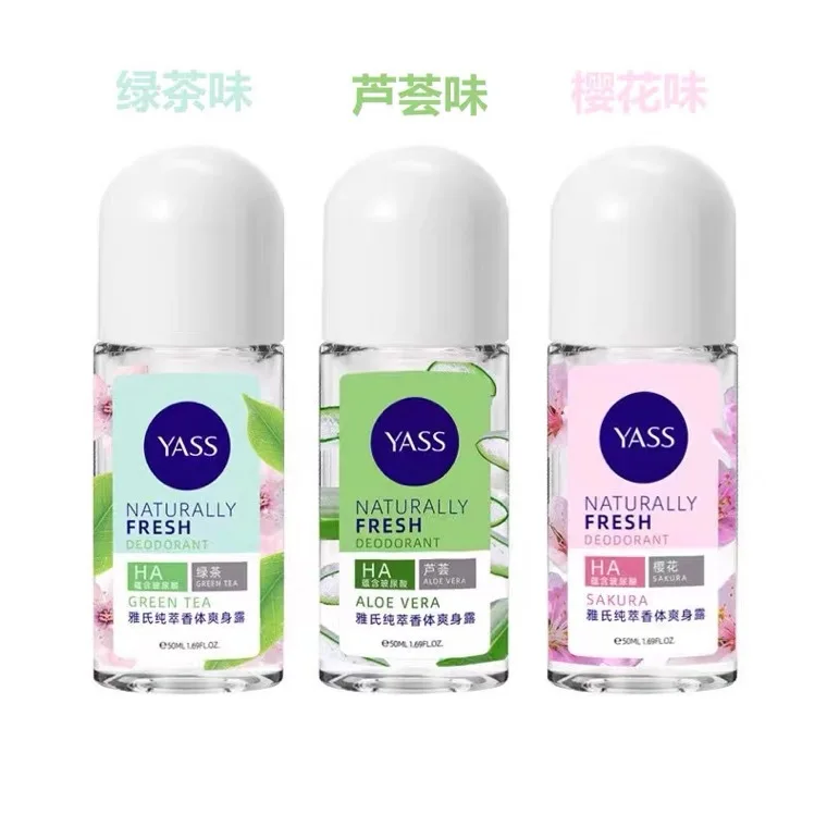 50ml Roll-on Deodorant Beading Liquid female antiperspirant male armpit lasting fragrance perfume ball spray refreshing sweat