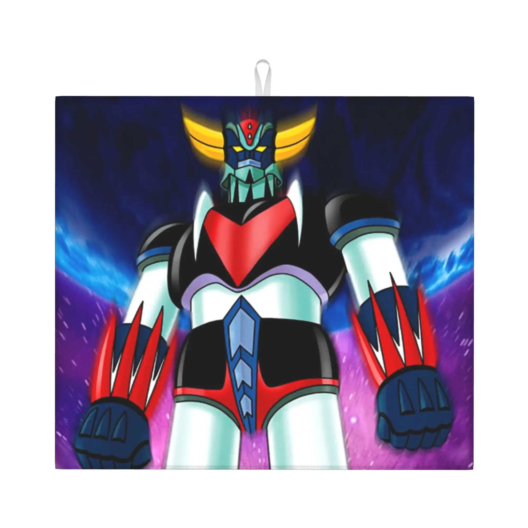 UFO Robot Goldorak Grendizer Kitchen Counter Protector Mat Barware Tableware Reusable Anime Mechanical Warrior Mat For Kitchen