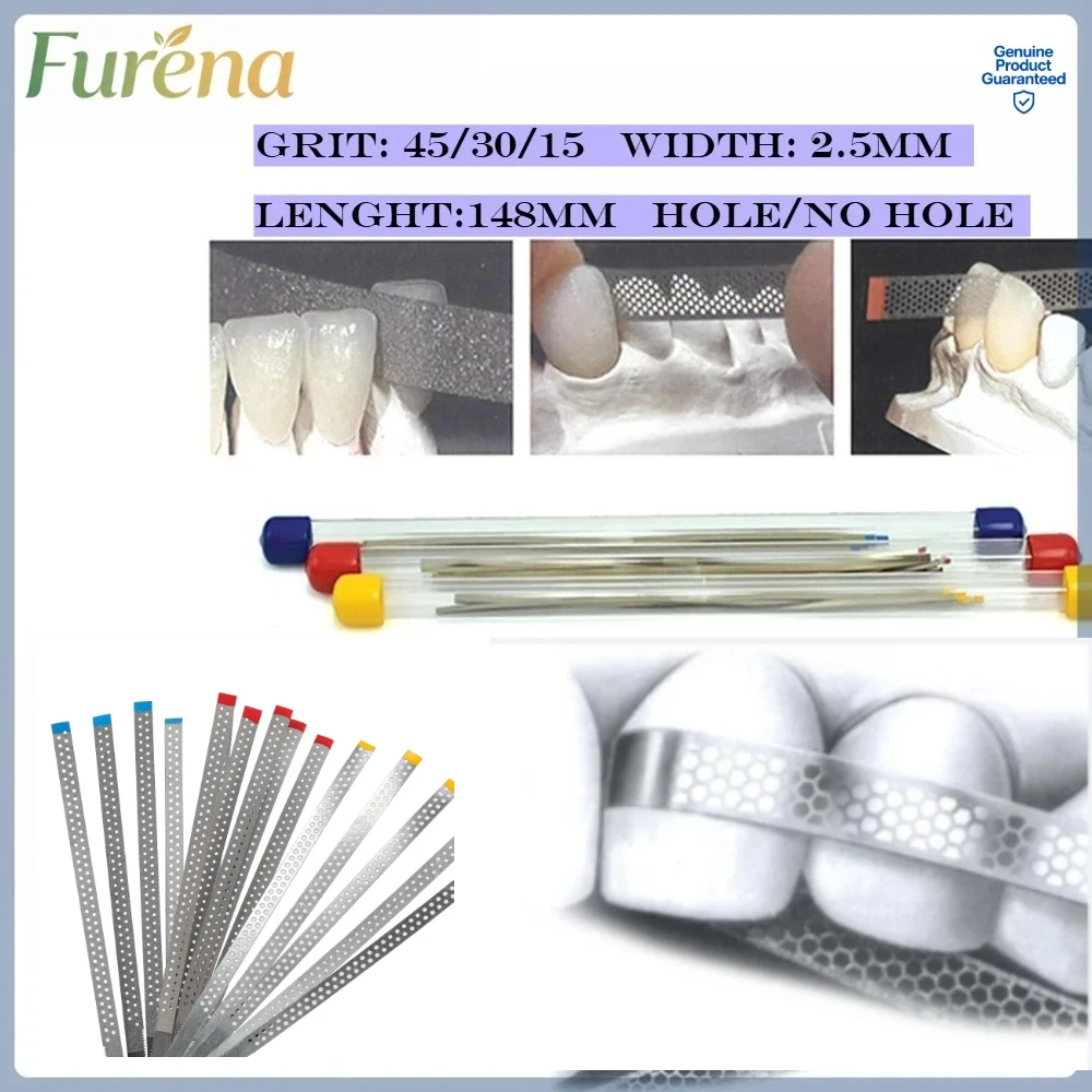 

10pcs/box Dental Diamond Polishing Strips Teeth Whitening Abrasive Sanding Saw Stick for Dentist Lab Materials Grinding & Finish