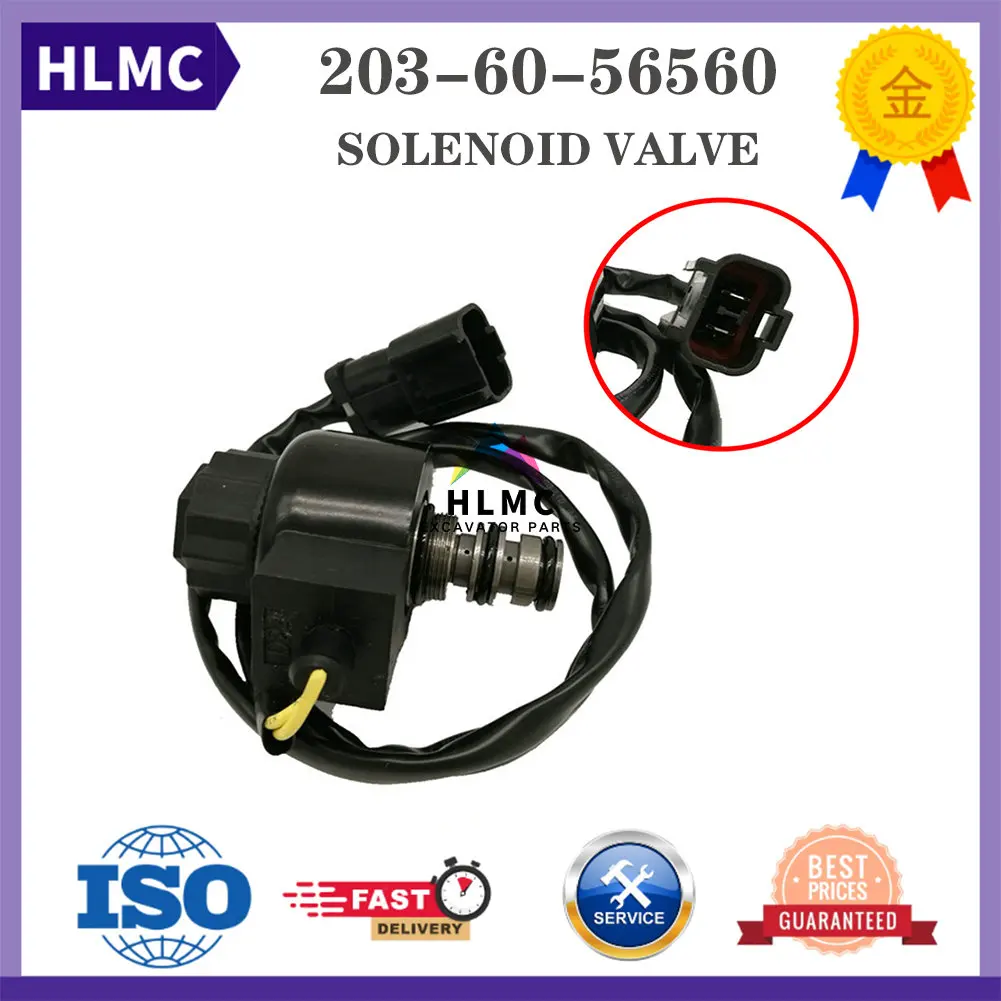 

Excavator Accessories For Pc60-5 High Quality Hydraulic Pump Rotary Solenoid Valve 203-60-56560 Sd1244-C-10 Dc24v