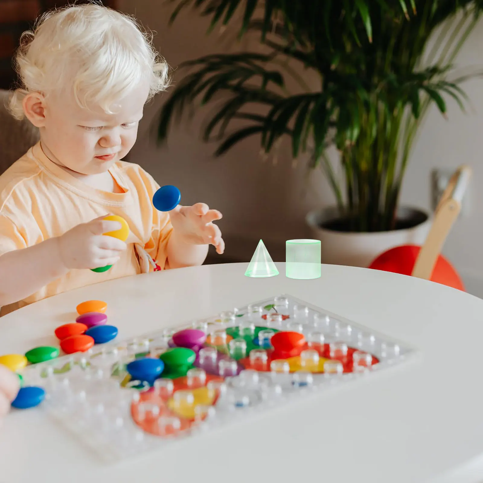 2 Sets Geometric Model Cylinder Cone Volume Ratio Demonstrator Teaching Facility Plastic Classroom Student