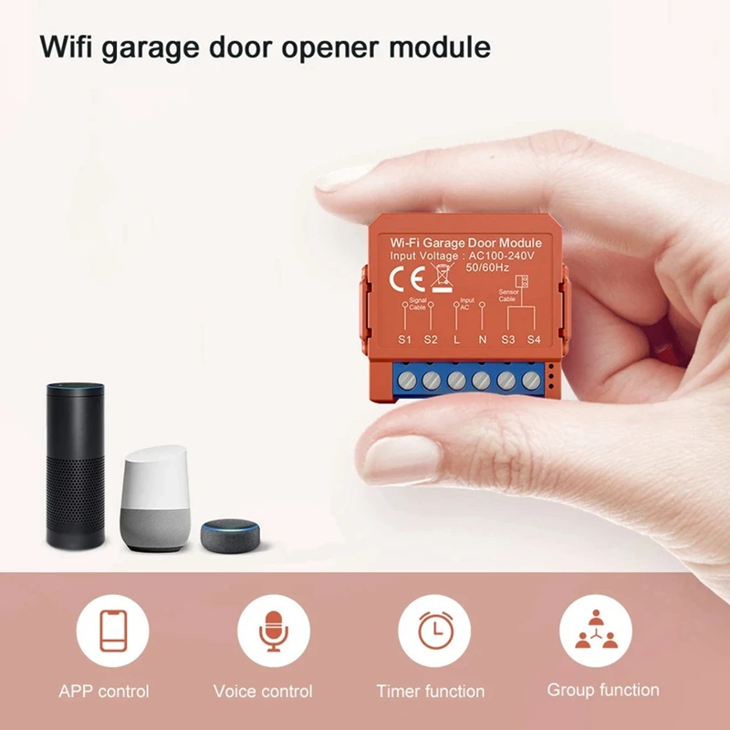 Tuya Smart Garage Door Opener Wifi Garage Door Module Timing Garage Flap Roller Shutter Door Smart Switch On-Off