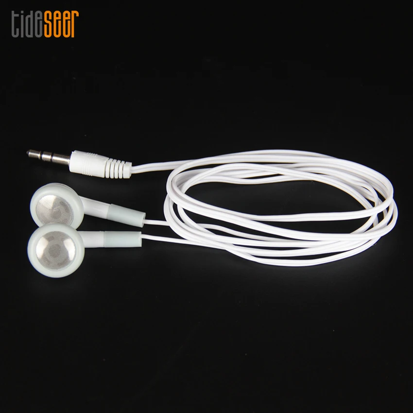 1000pcs White Disposable Earphone Low Cost Earbuds for Museum Concert Theater School Library Hospital Gift One Time Use