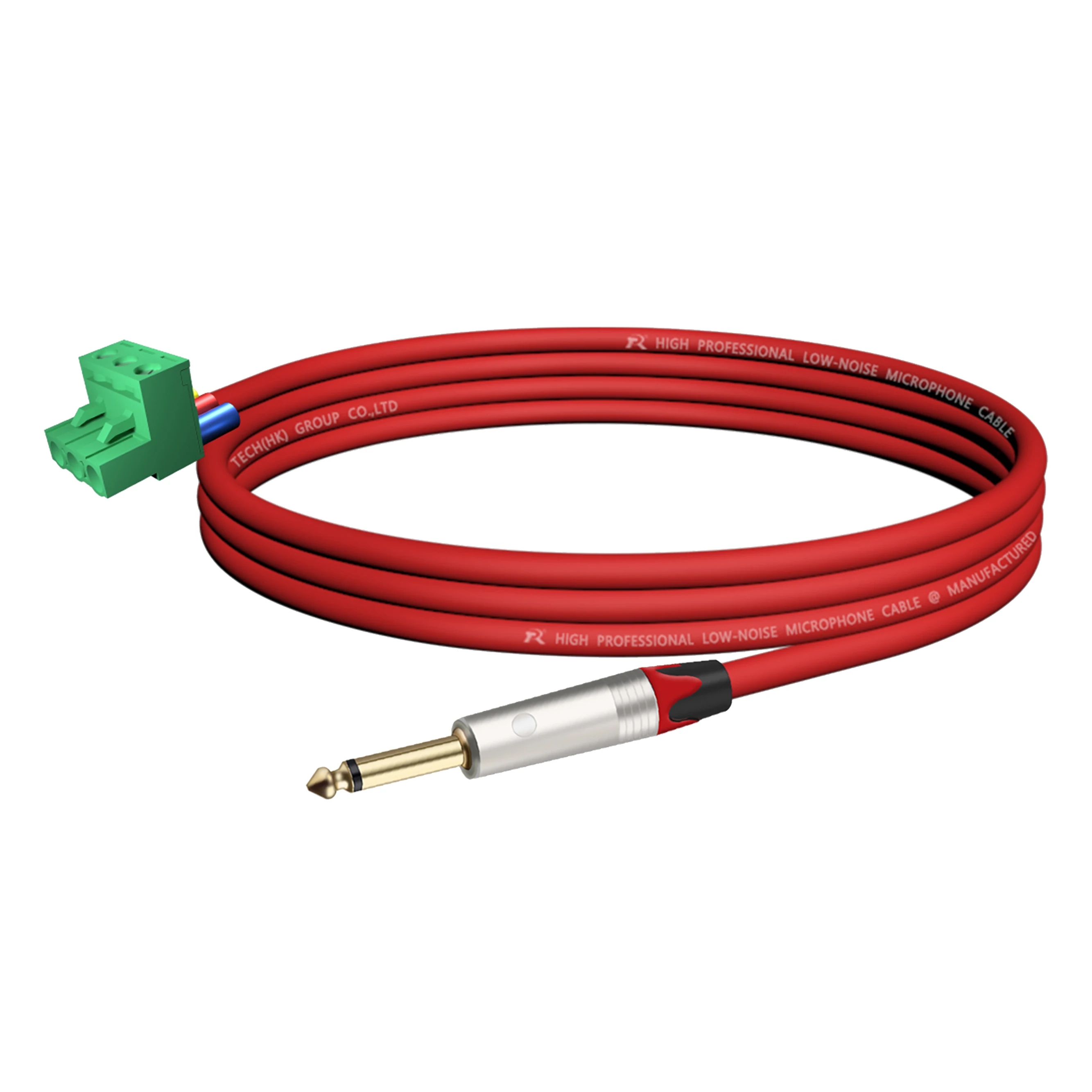 Vergoldete/vernickelte Kontakte, 1/4 Zoll (6,35/6,5 mm) Mono-TS-Audio-Klinkenstecker auf 3-polige Schraubklemme, Mikrofon-Balun, lötfreier Konverter – Detail 18