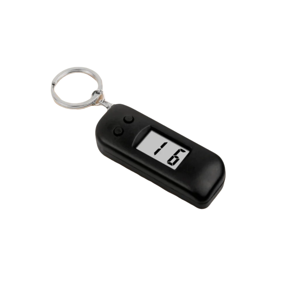 Portable Mini Digital Clock Keychain LED Display Luminous Digital Pocket Clock Button Silent Digital Electronic Clock Backpack