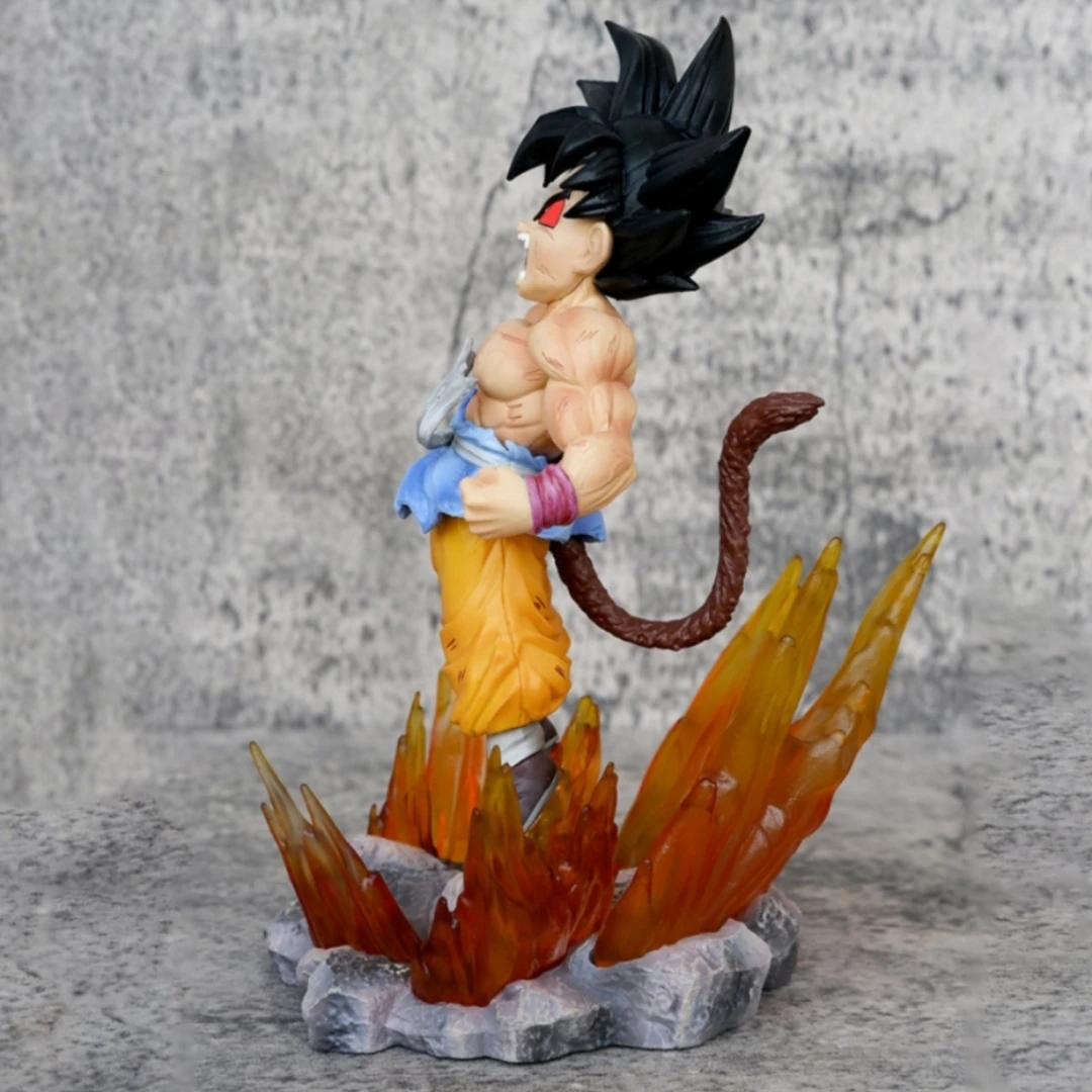 18cm In Stock Anime Dragon Ball Z Ssj4 Goku Figure Goku Transform Ozaru Action Figures Pvc Gk Statue Collection Model Toys Gifts