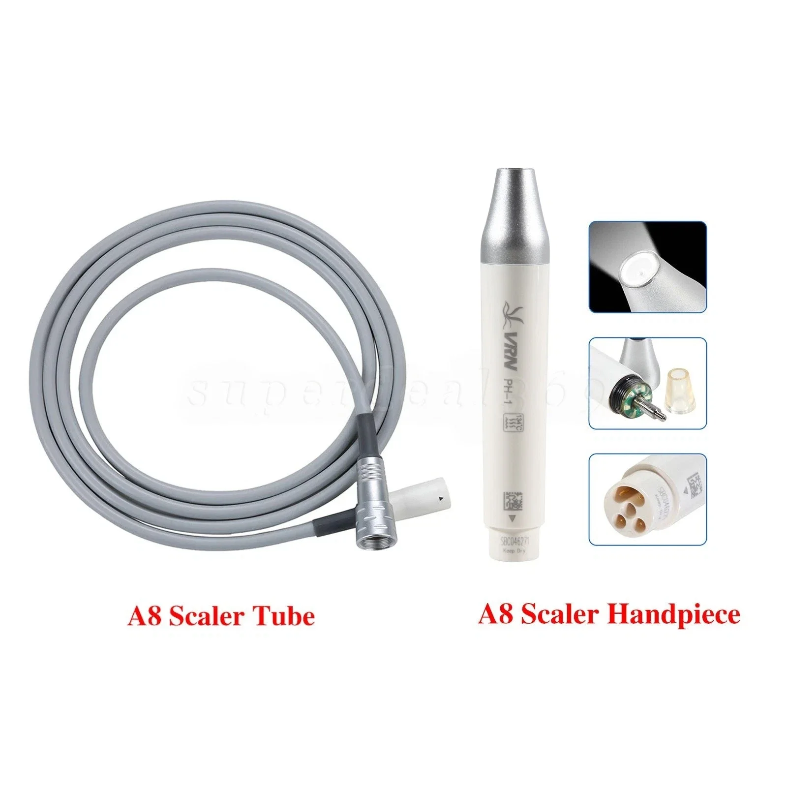 Dental Ultrasonic Scaler LED Handpiece/Cable Tubing Tube Hose fit EMS Woodpecker VRN