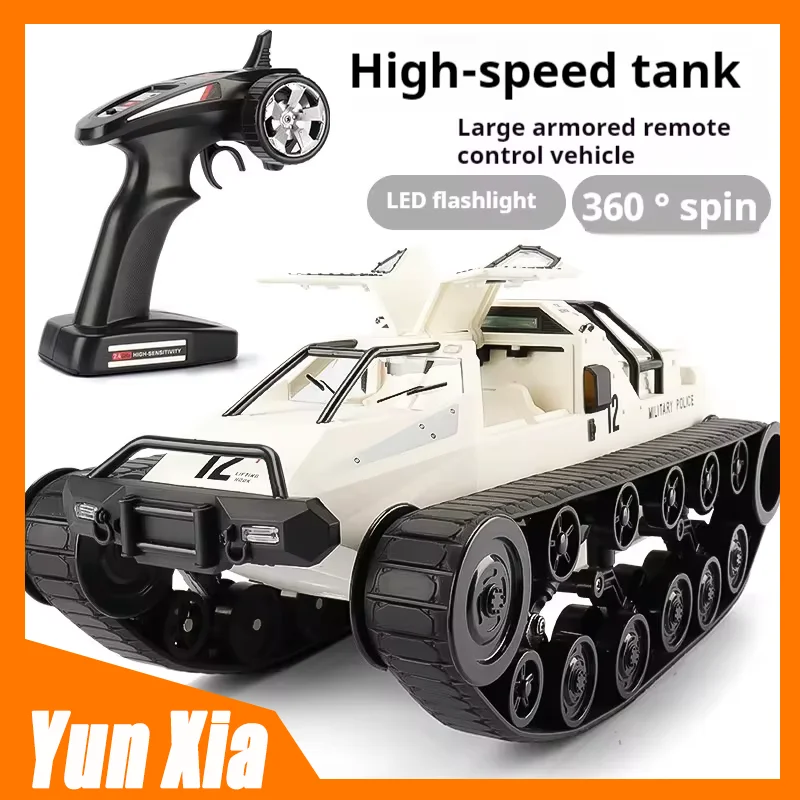 1:12 four-wheel drive high-speed 2.4G professional drifting tank climbing off-road model vehicle EV2 chariot RC TANK toy gift