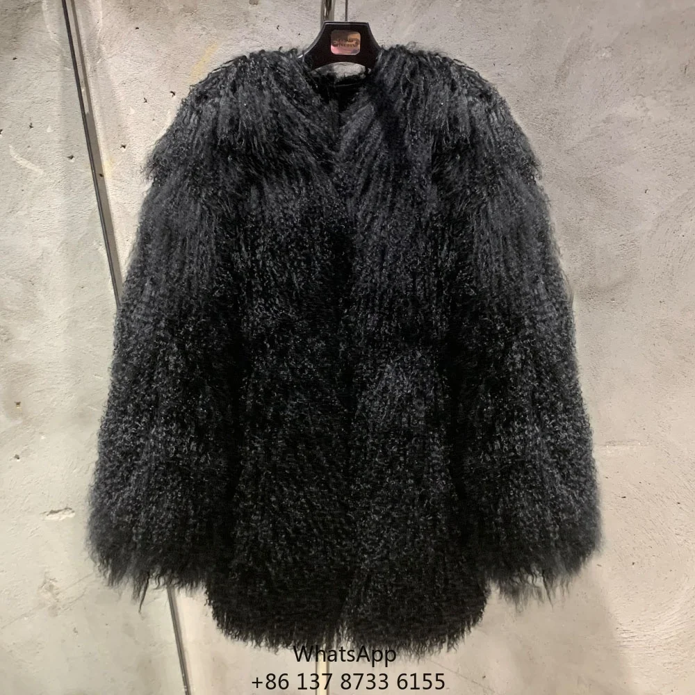 

Зимние пушистые меховые пальто для женщин, короткие черные меховые пальто с V-образным вырезом, женская меховая одежда