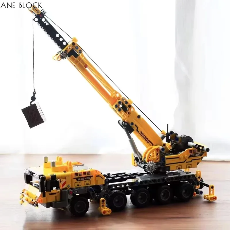 Compatible MOC Sets Technology Series Building Blocks City Mobile Construction Crane Children's Toys Assembling Gift 60409