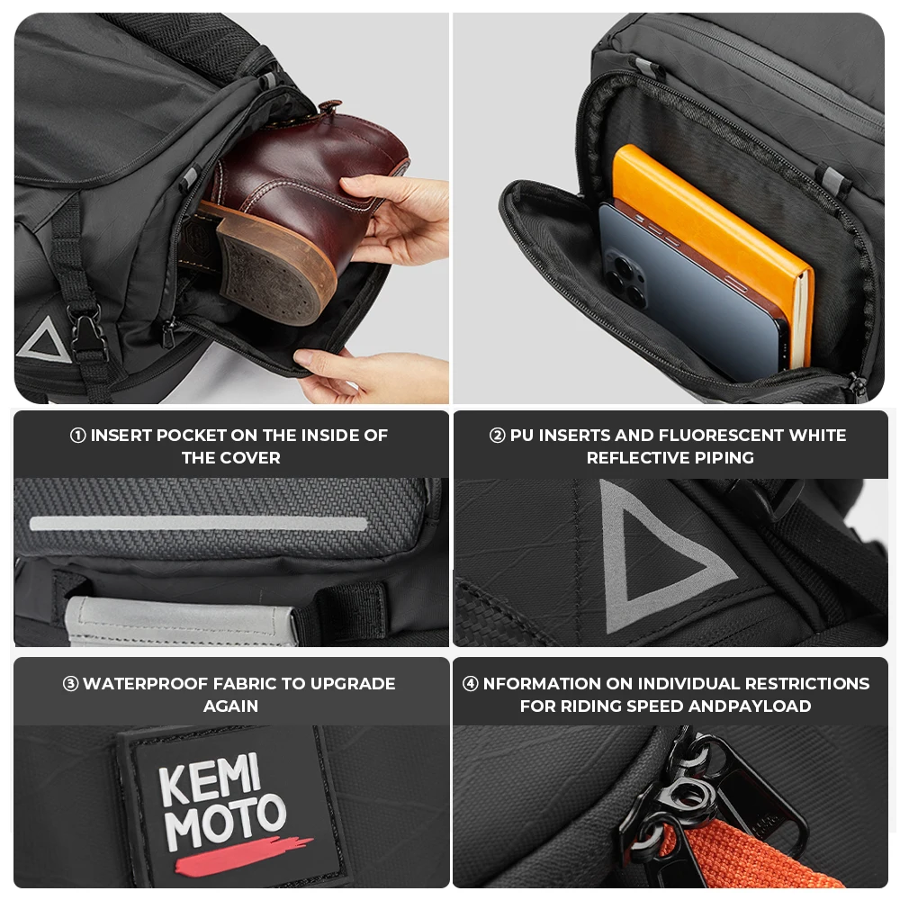 42L Motorrad Gepäck Reisetasche Wasserdichte Top Case Taschen Für BMW R1200GS R1250GS R1200GS 1200GS LC ADV Abenteuer F800GS 850GS