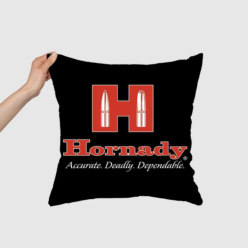 Pillow Case hornady logo Decorative Gift Sofa Car Super soft Cushions Square Pillowcase Chair Pillow Cove 035