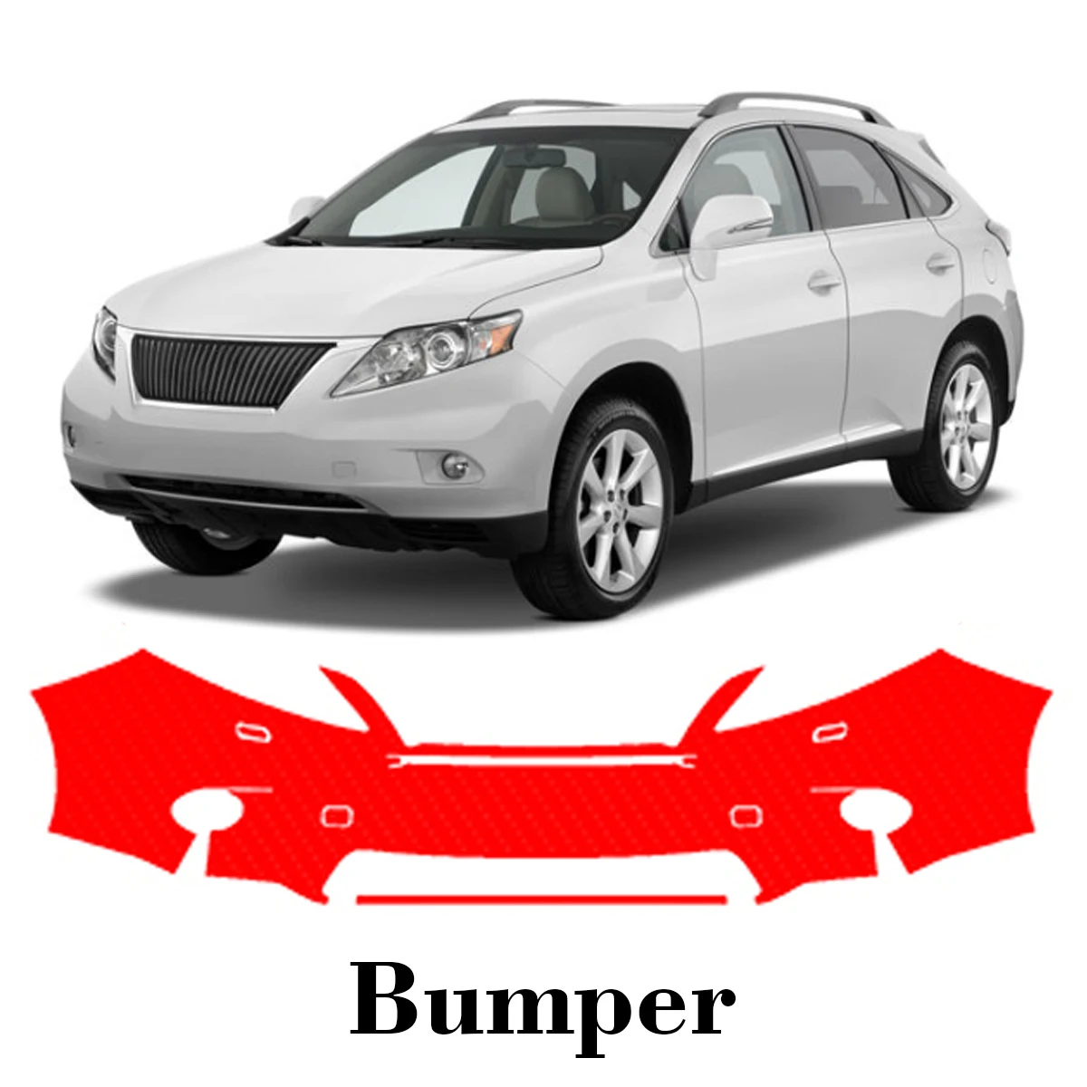 

Car Precut Paint Protection Film Front Bumper Anti-scratch Exterior TPU PPF For Lexus RX 2010-2012