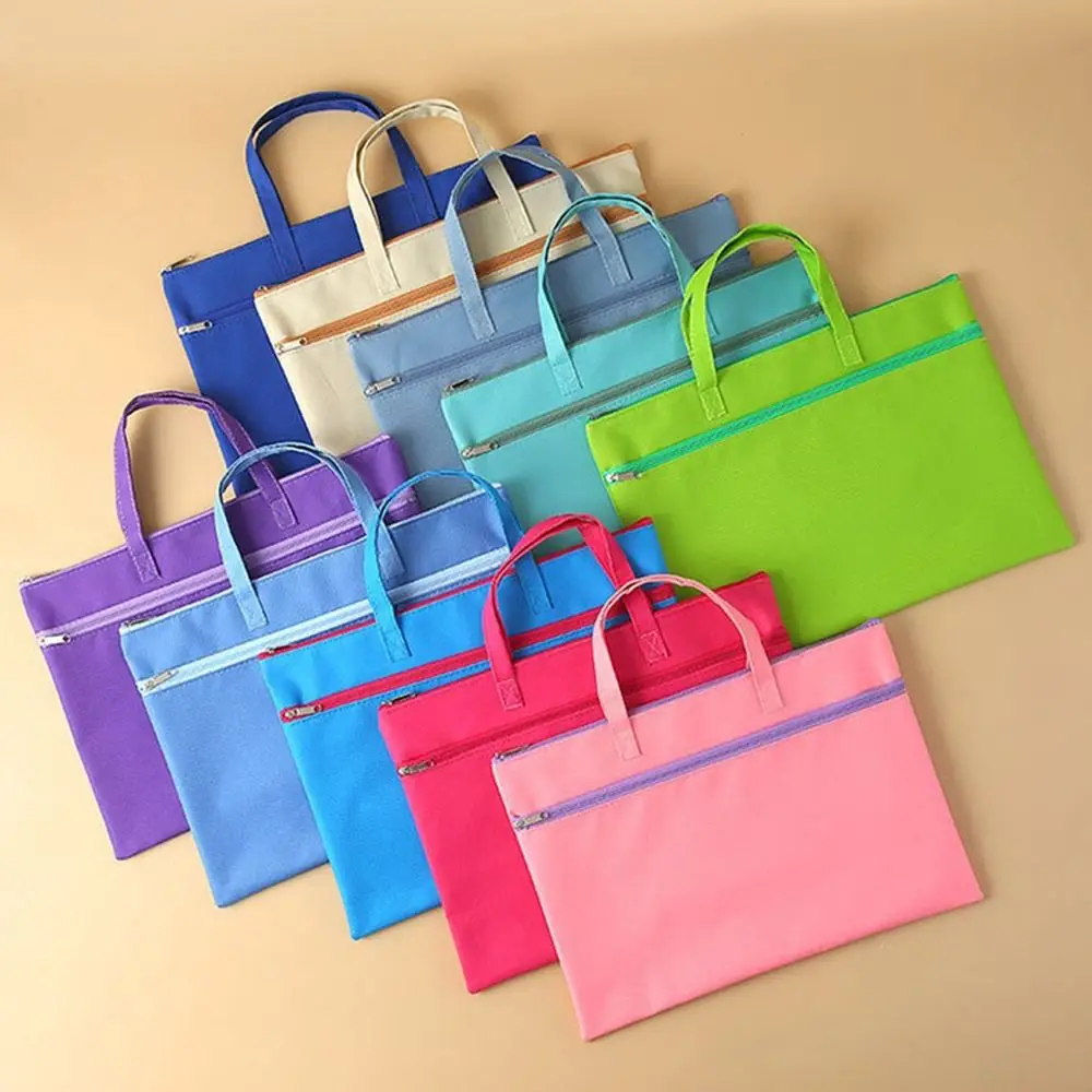 Bolsa de archivo A4, tela Oxford portátil con cremallera, impermeable, 8k, dibujo de bocetos, bolsa de almacenamiento de arte, bolsa de lona, productos de archivo para escuela y oficina