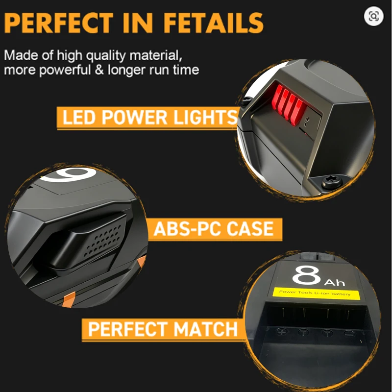 18V 6.0AH For RIDGID AEG R840087 Lithium-Ion Battery R840085 L1815R L1850R L1830R R840083 Series Cordless Power Tool