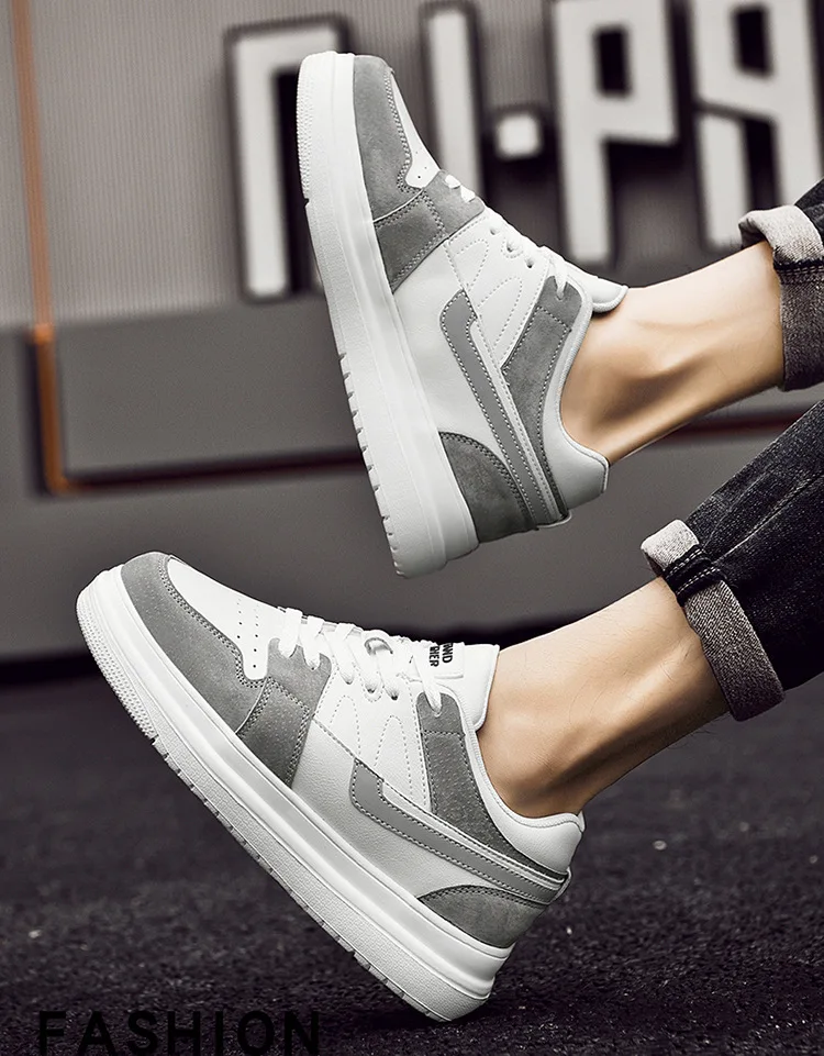 Anti slip Stable Grip Fashion Thick Sole Damping Waterproof Increase by 6/8/10 Centimeters Stable grip Mens Heightening Shoes