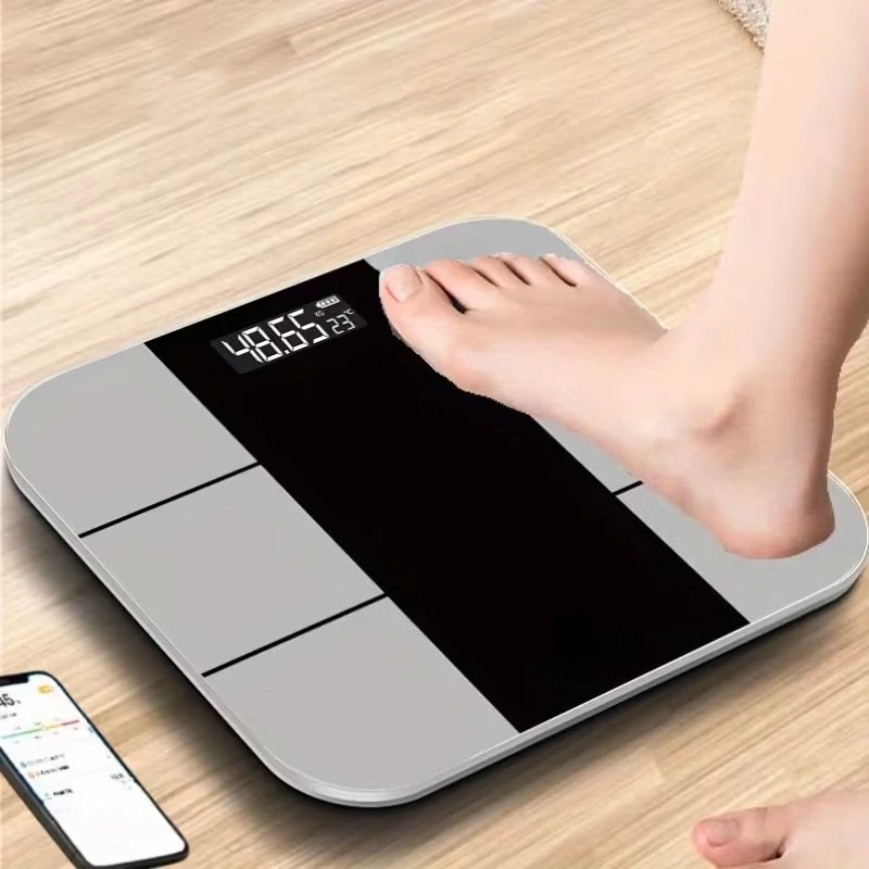 

Умные весы для измерения жира в организме, цифровые напольные весы с 18 ключевыми показателями, высокоточные весы для измерения мышечной массы и ИМТ, до 400 фунтов, с большим дисплеем.