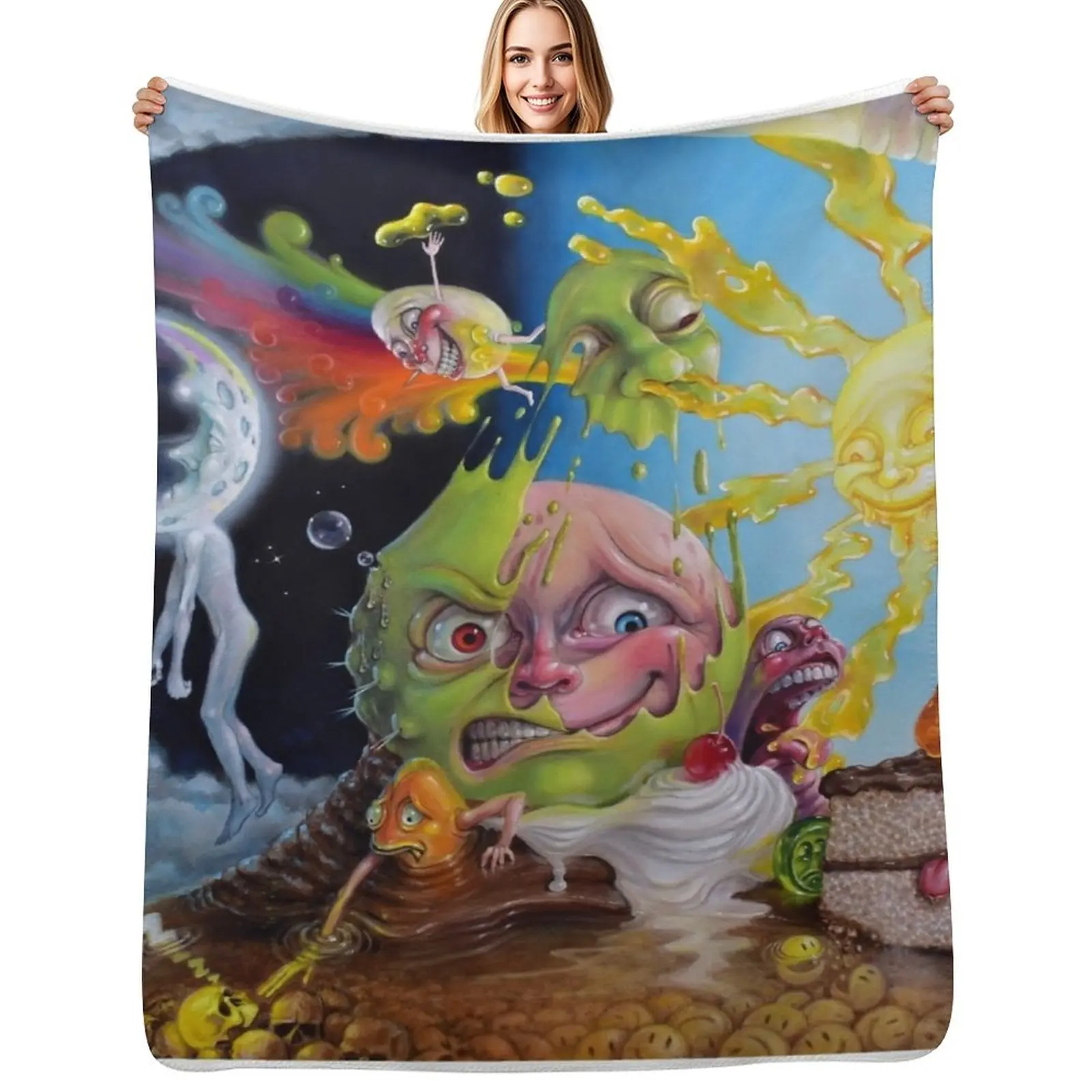 Nighttime Quells the Frisson of Breathing Sunlight Throw Blanket Sofa Quilt Bed Sleeping Bag cosplay anime Blankets