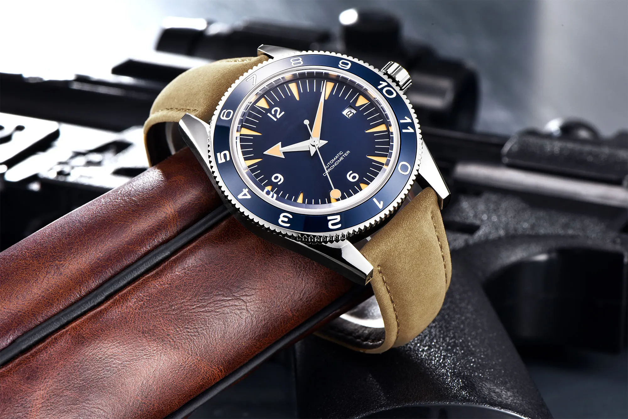 Orologio da uomo personalizzato 41mm Sport di moda NH35/miyota Orologi meccanici automatici da uomo Lunetta in ceramica Orologio da polso in vetro zaffiro