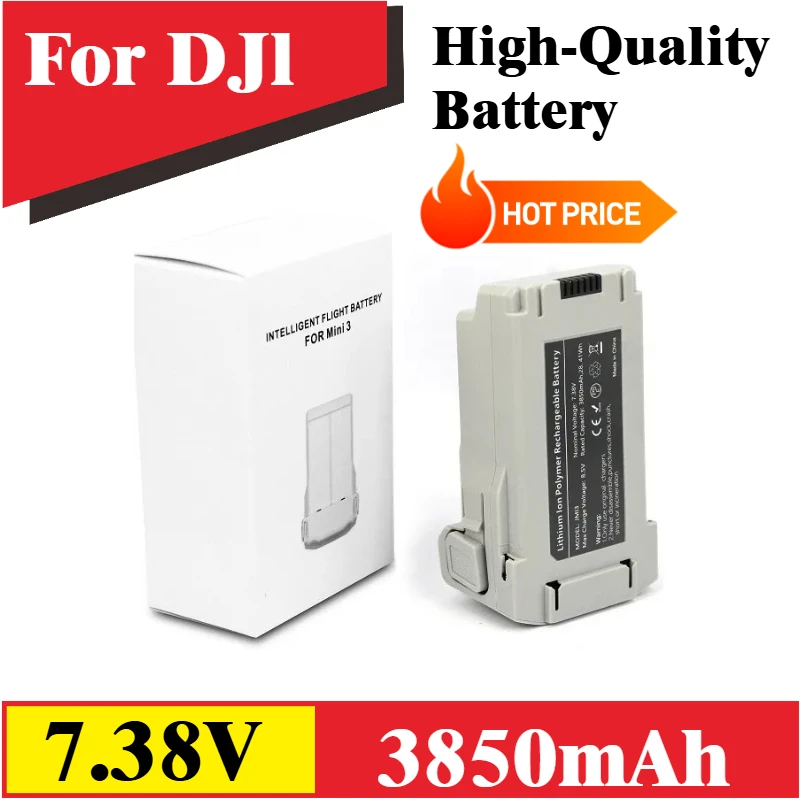 

3850mAh For DJI Mini 3 Series RC Drone Intelligent Flight Battery 47 Mins Flight Time for Mini 3 Pro/ Mini4 Pro Accessories