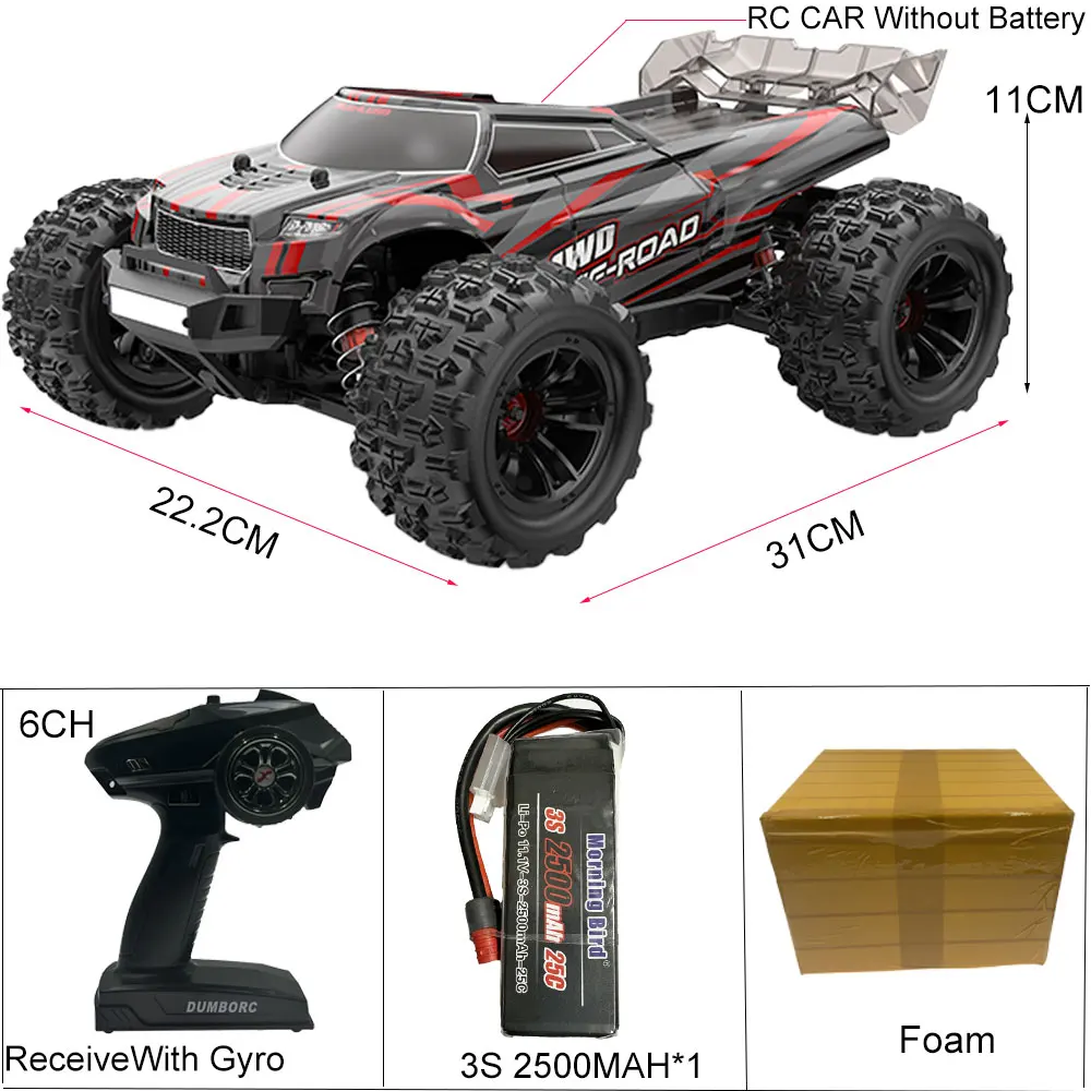 MJX Hyper Go 16208 Zaktualizowana wersja Bezszczotkowy samochód 1/16 RC 2.4G Zdalnie sterowany 4WD Wyścig terenowy Szybka elektryczna ciężarówka