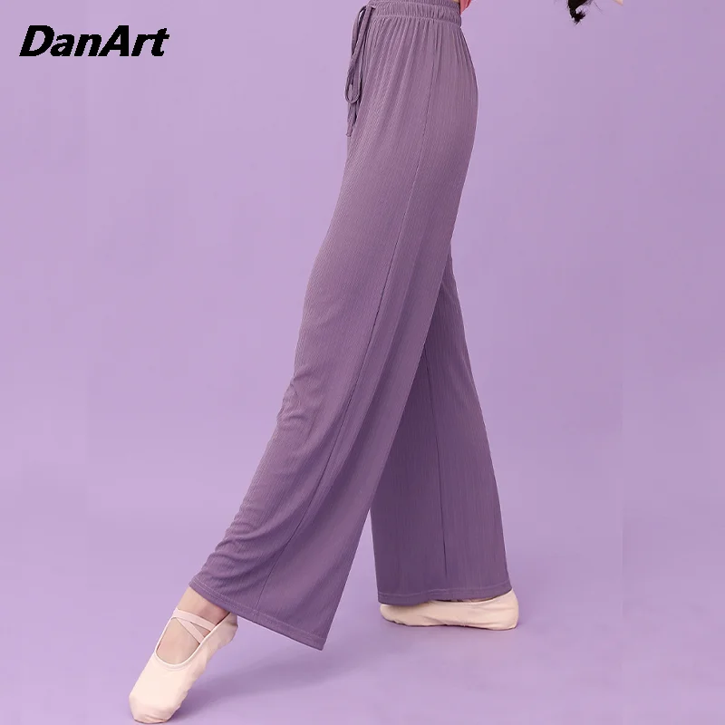 

Women Wide Leg TrousersYoga Sport Training Long Trousers ​Adults ​Gym Sport Training Straight Pants Classical Dance Modern Dance
