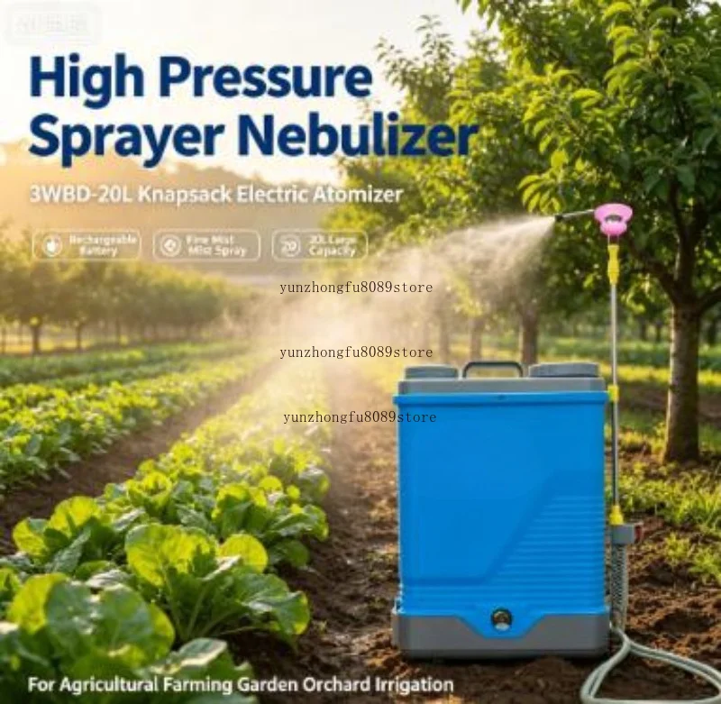 20L High Pressure Sprayer Nebulizer 3WBD-20L Knapsack Atomizer, for Agricultural Pesticide Farming Garden Orchard Irrigation