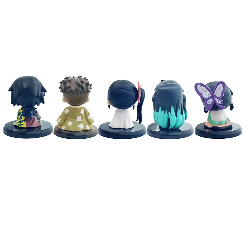 4cm Figuren Demon Slayer Obanai Miritsu Genya Tengen Tomioka Giyuu Shinobu Kanawo Gyoumei Muichirou Ornamente Mini-Modell Spielzeug-Set – Detail 2