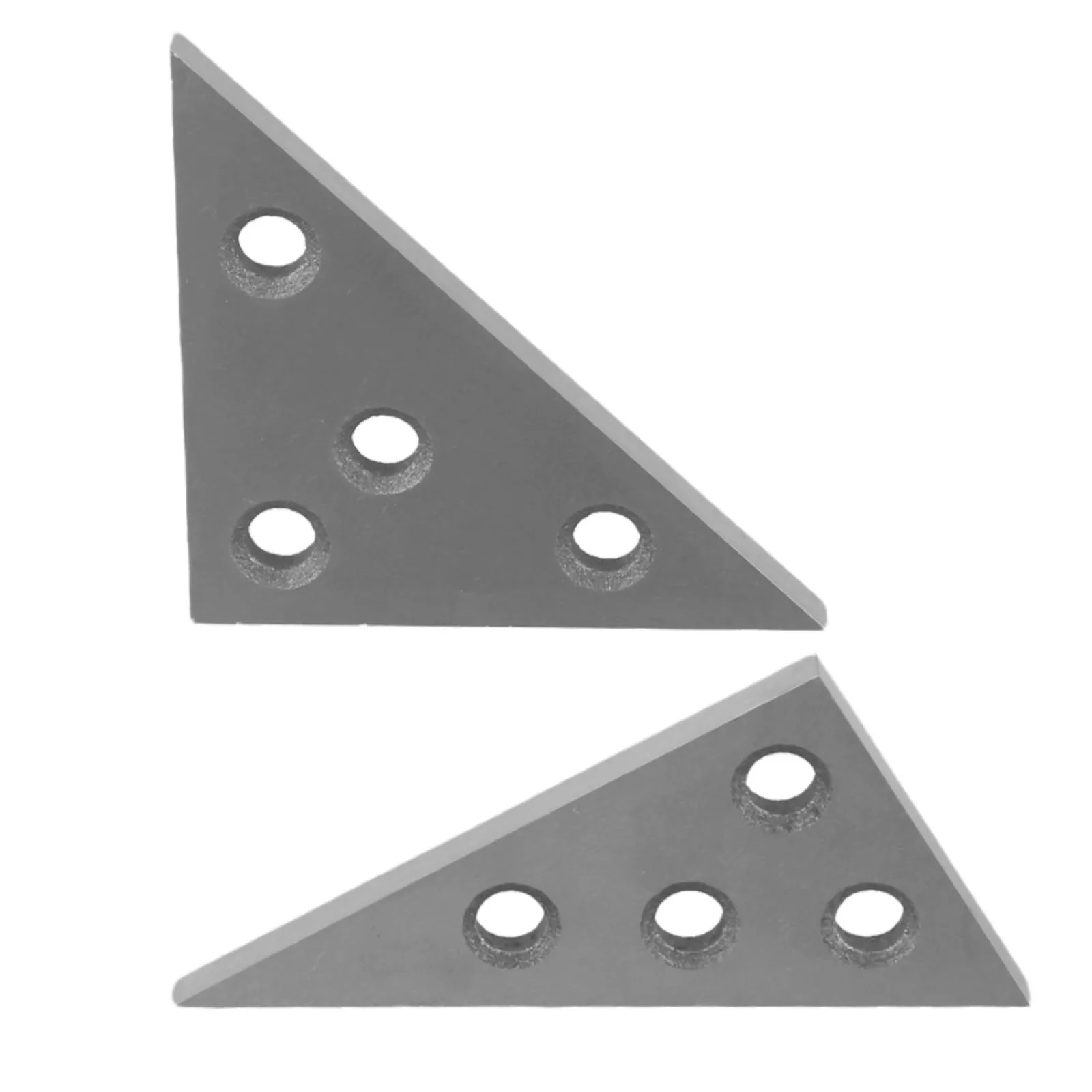 2 Pcs Solid Angle Plates Angle Block Gauge 30-60-90 & 45-45-90 Precision Tool 45/45/90 Degree & 30/60/90 Degree