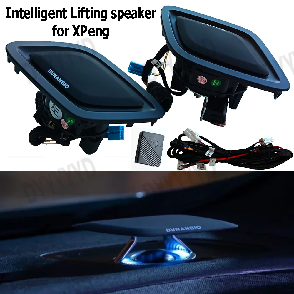 Car Sound Speakers Refit Kit for XPeng G6 P5 P7 Lifting Center Tweeters Audio LED Dinamic Ambient Lighting Tweeter Lift Set