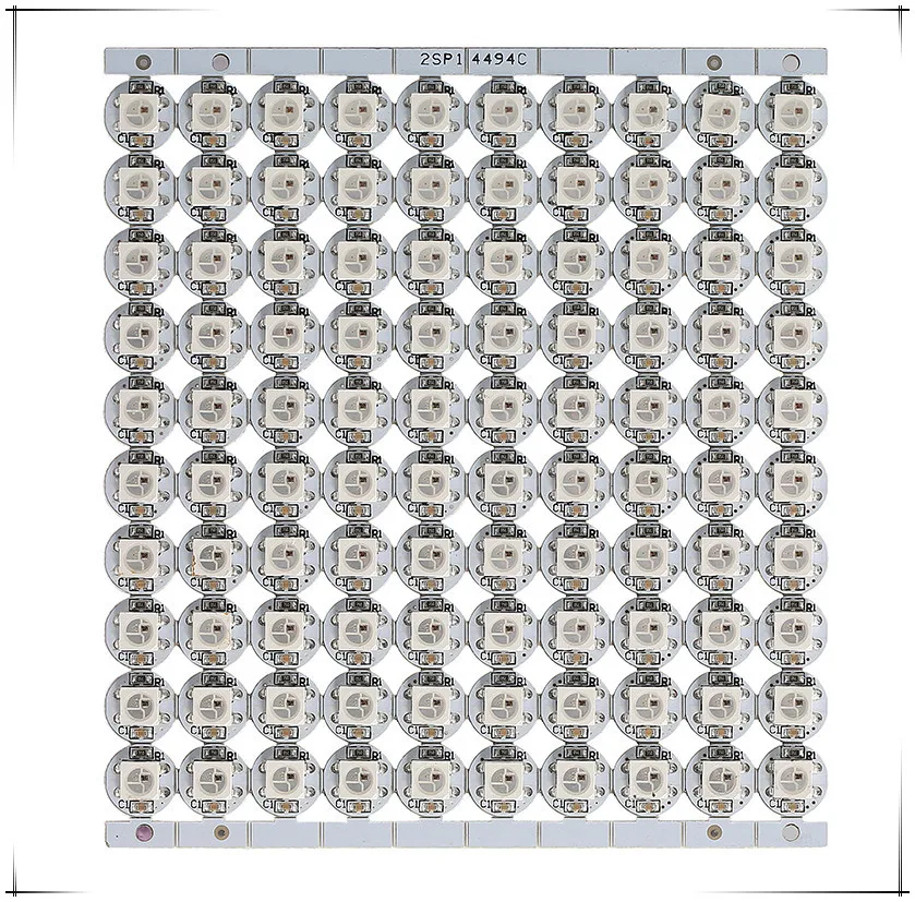 4-Pin WS2812B LED Chip With Heatsink DC5V SMD5050 RGB WS2811 IC Built-in Led Bead for Addressable Individually full Coolr Strip