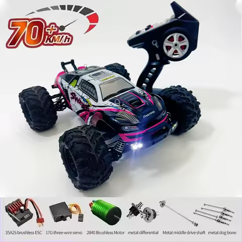 SCY 16101 16102 RC 자동차 70 km/h 고속 원격 제어 자동차 어린이 4 륜 구동 원격 제어 자동차 Led 브러시리스 모터