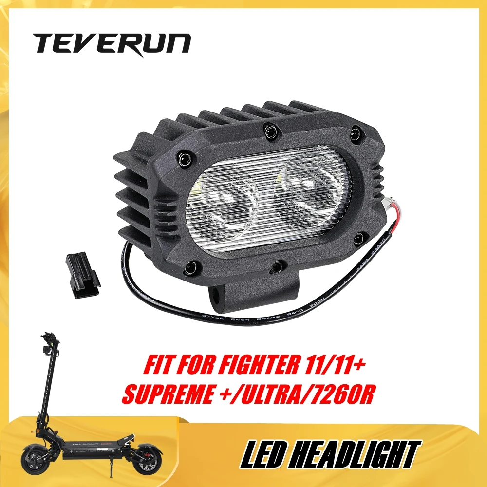 

Head Light for TEVERUN FIGHTER 11 11+ SUPREME ULTRA PLUS SUPREME+ SUPREME 7260R Electric Scooter LED Headlight Front Lamp