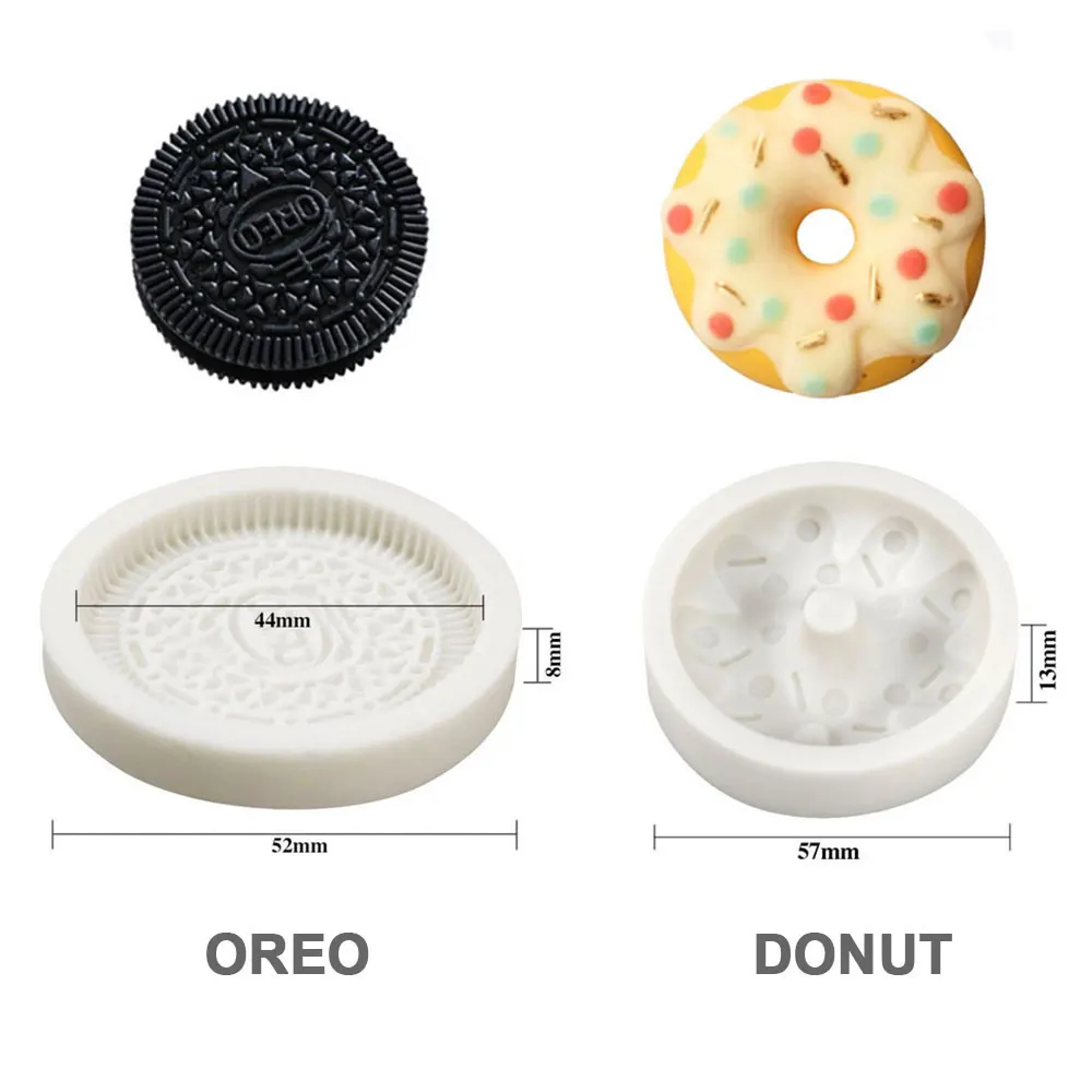 Silicone World DIY OREO Cookie Cake Silicone Mold Donut Molds Chocolate Fondant Biscuits Decoration Tool Kitchen Baking Molds