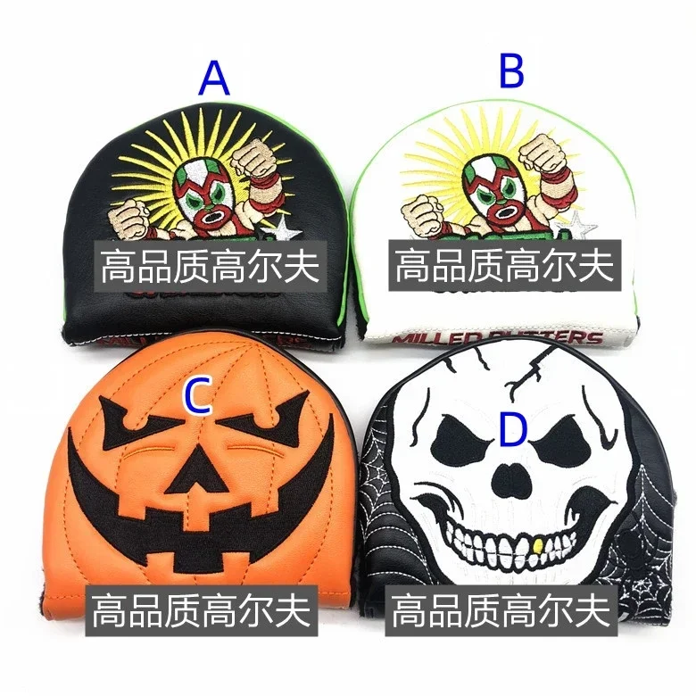 

High-quality embroidered golf ball semi-circular putting cover, suitable for right-hand side shaft cover