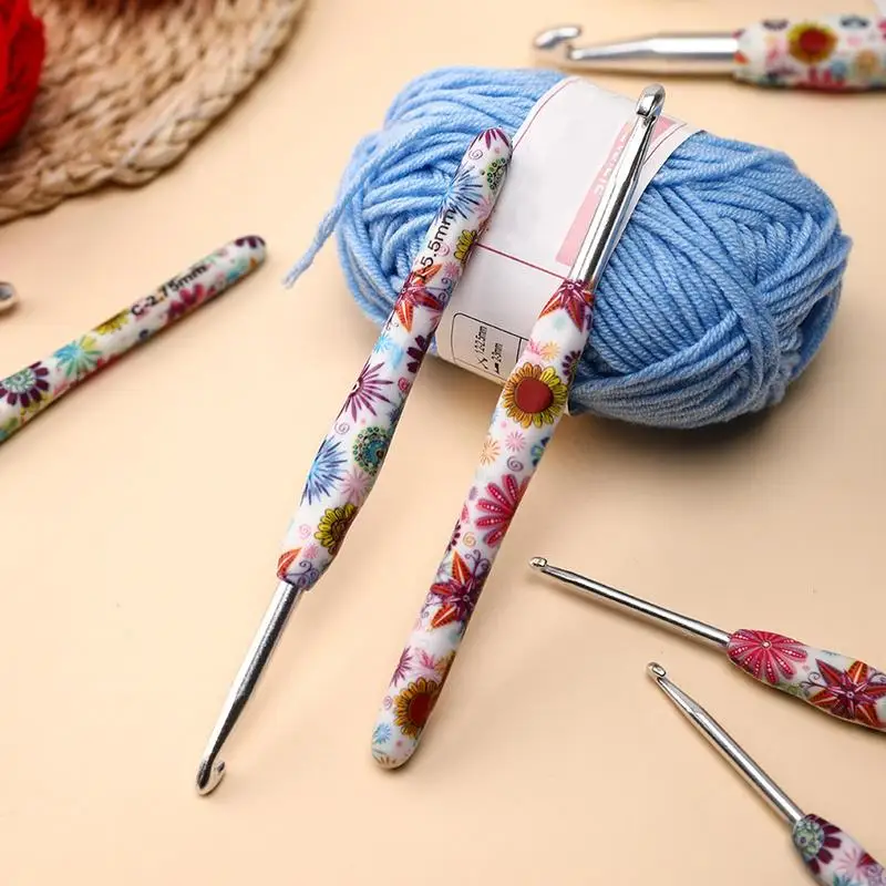 Crochet Hooks Set Crochet Knitting Needles For Beginners Socks Mittens Scarves Knitting Crafting Tools With Ergonomic Handle For