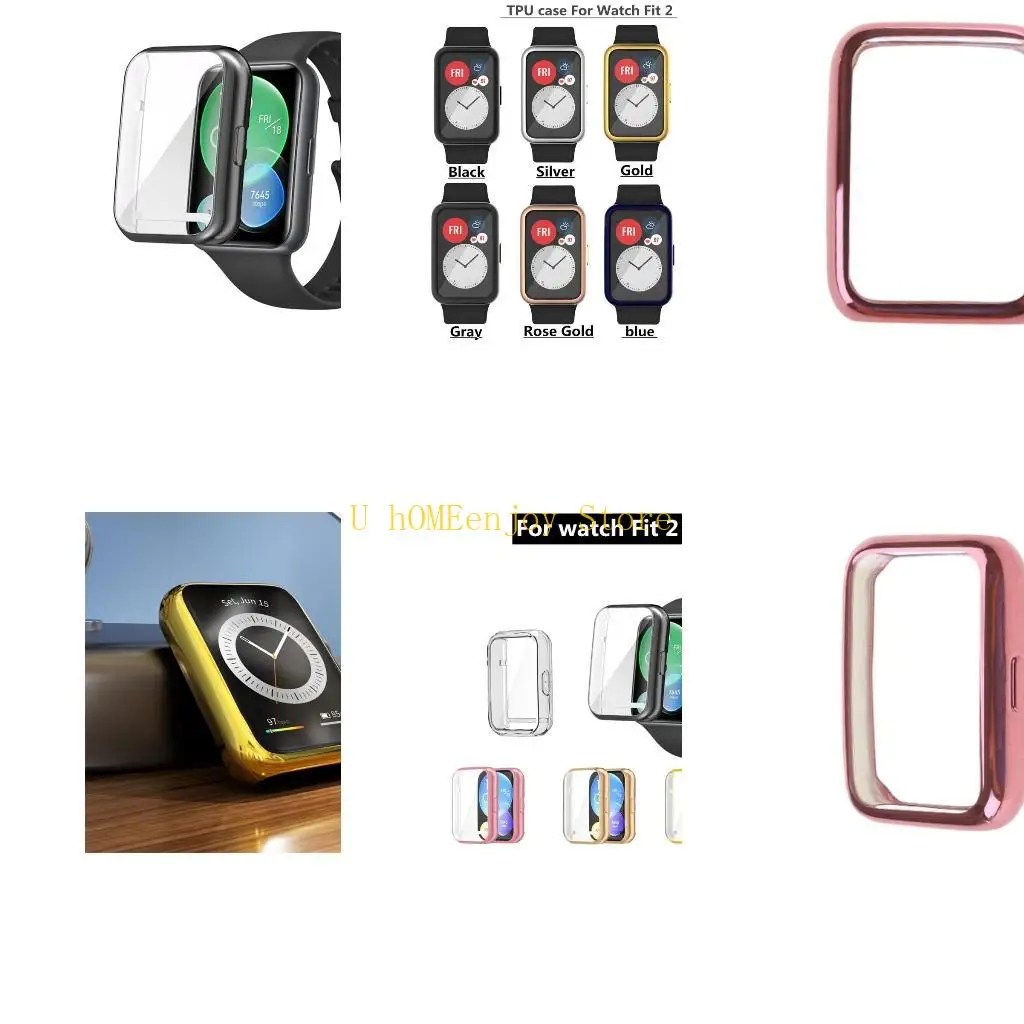 

B0KF для HuaweiWatch FIT2, устойчивая к царапинам рамка, защитная крышка для экрана часов для Sh