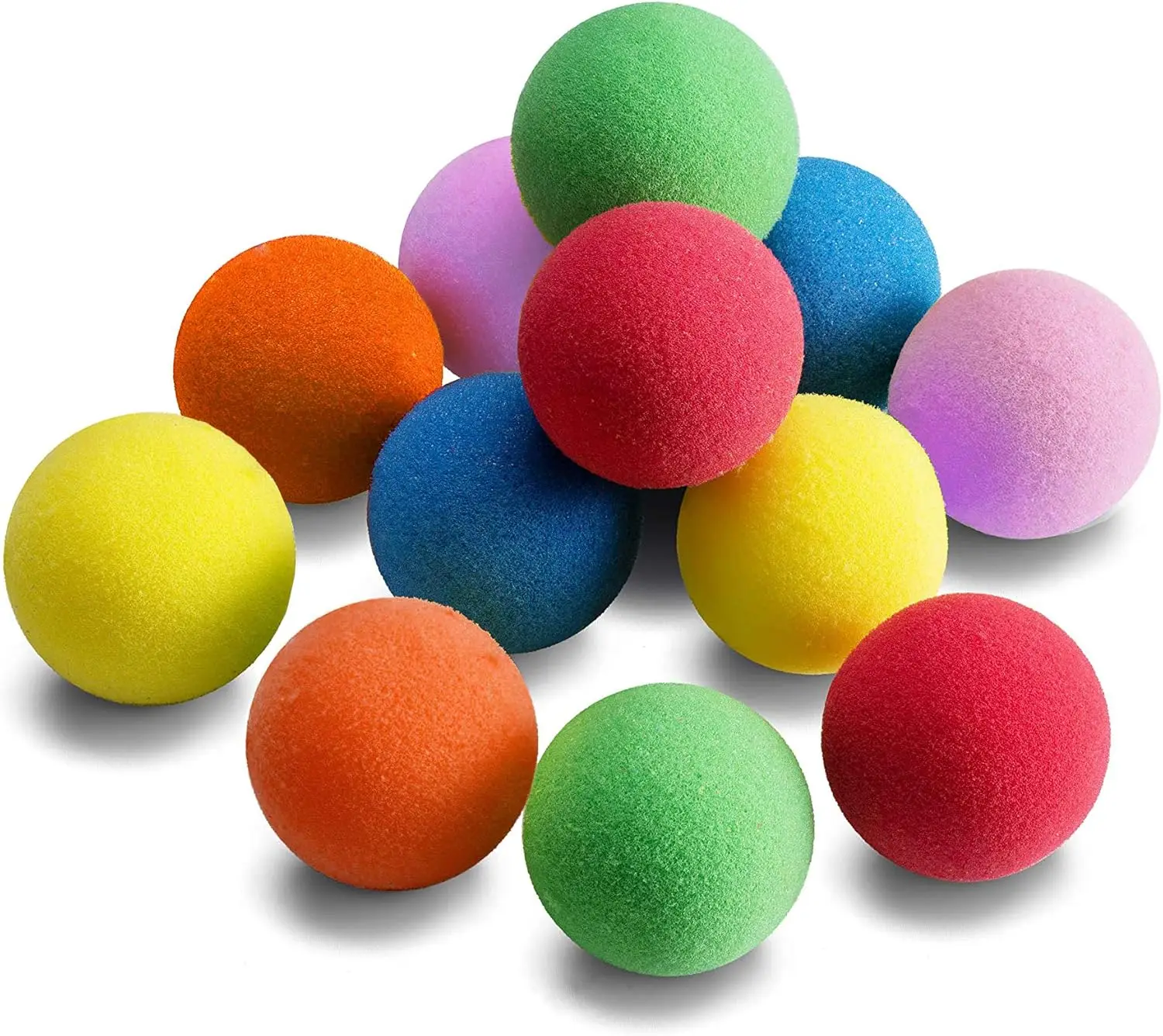 12 Pieces Soft Foam Balls Lightweight Mini Play Balls for Safe Indoor Toys Fun Vibrant Assorted Colors Orbs Unique Birthday Part