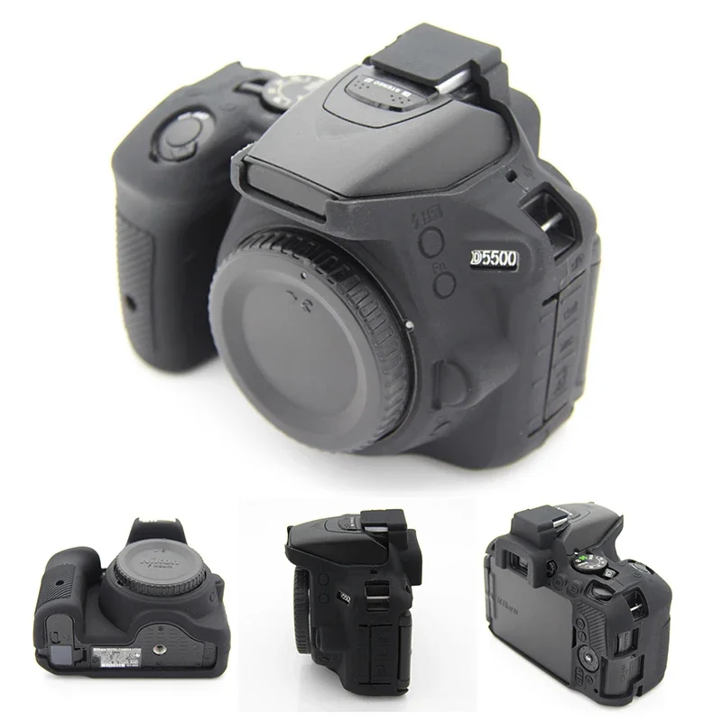 

for Nikon D5500 D5600 Soft Silicone Armor Skin Camera Case Protective Cover Housing Bag Body Protector