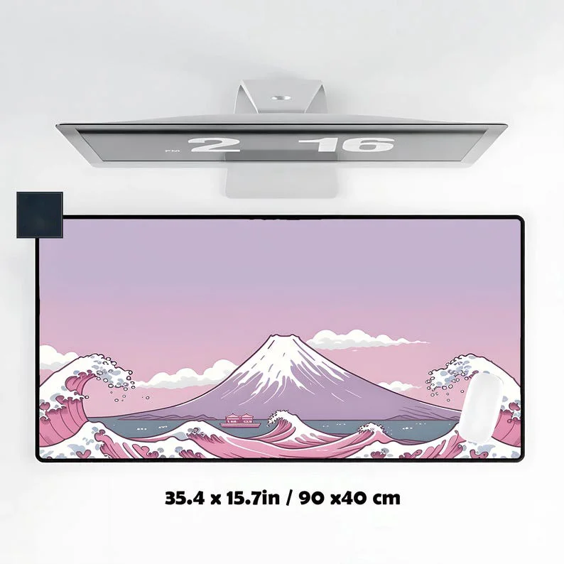 

Pastel Fuji Gaming Mouse Pad, Non-slip and Waterproof Game Mouse Mat, Cute Desktop Protective Pad, Perfect Gift for Friends.
