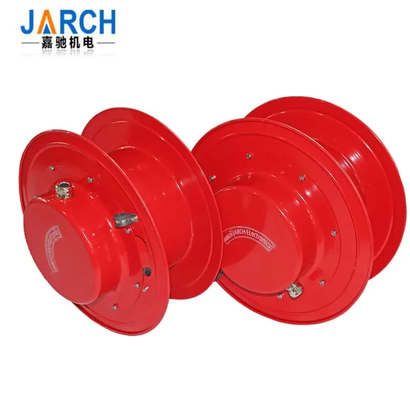 Spring Retractable Rope Cable Reel Installed On Electric Flat Car, Crane, Forklift With Slip Ring