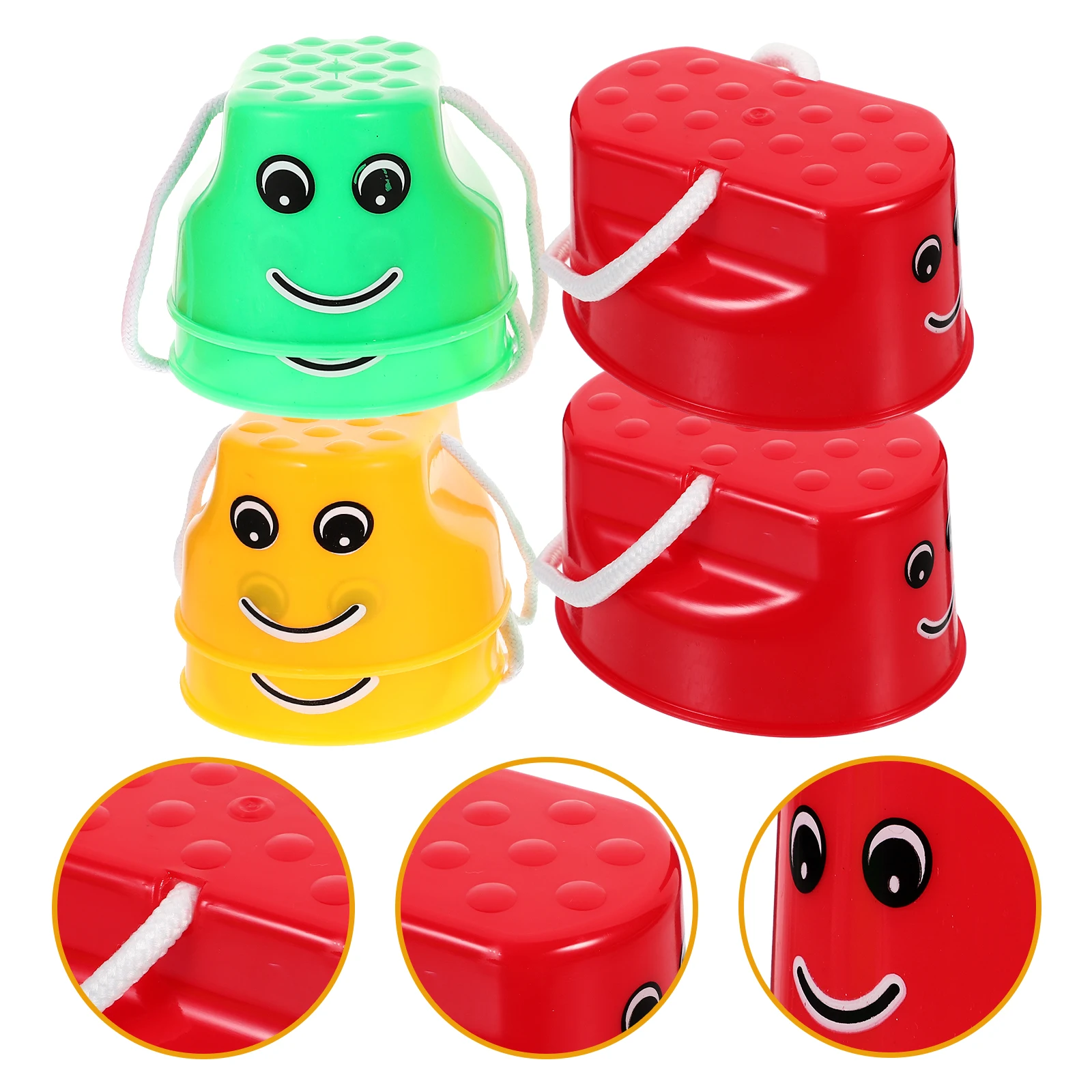 

6pcs Balance Training Shoes Durable ABS Material Outdoor Toy Stepper Stilts Sports Children Garden Play Promote Relationship